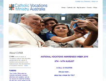 Tablet Screenshot of catholicozvocations.org.au